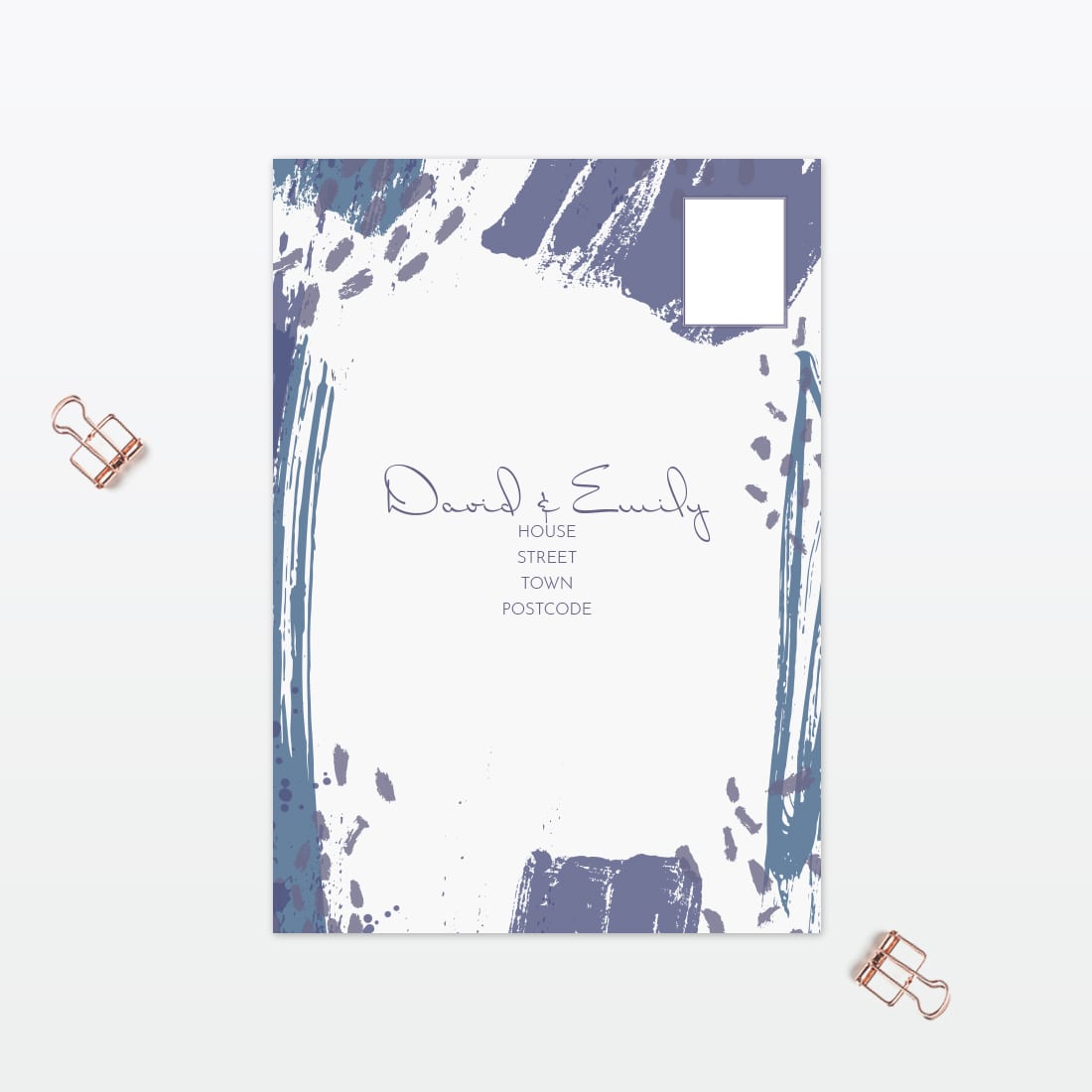 Abstract Brushstroke RSVP - Wedding Stationery Abstract Brushstroke modern Wedding RSVP Love Invited
