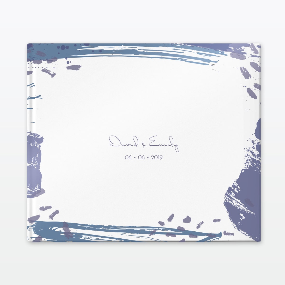 Abstract Brushstroke Photo Book - Wedding Stationery Abstract Brushstroke modern wedding photo album Love Invited