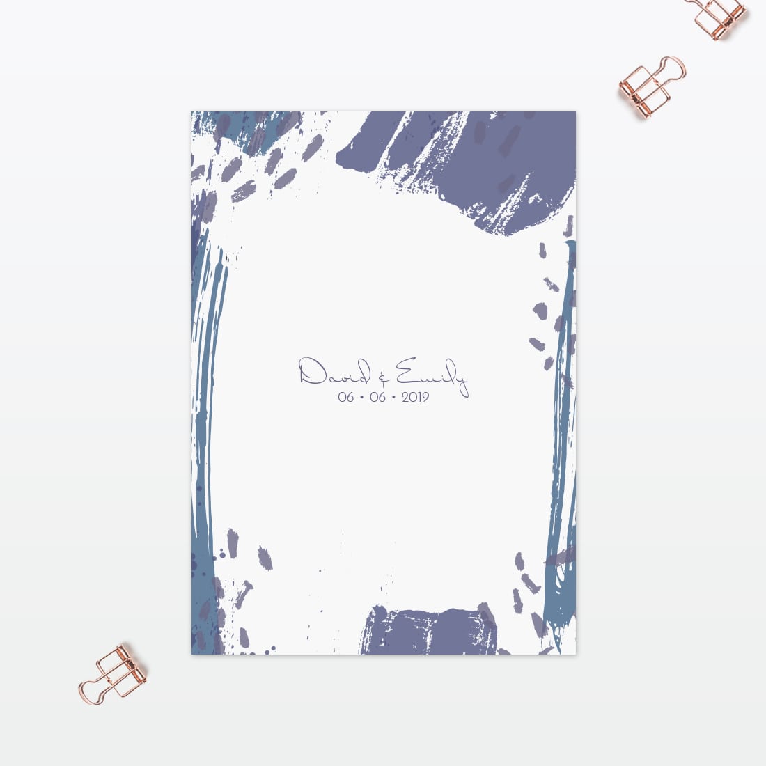 Abstract Brushstroke Additional Information - Wedding Stationery Abstract Brushstroke Additional Information - Image 2