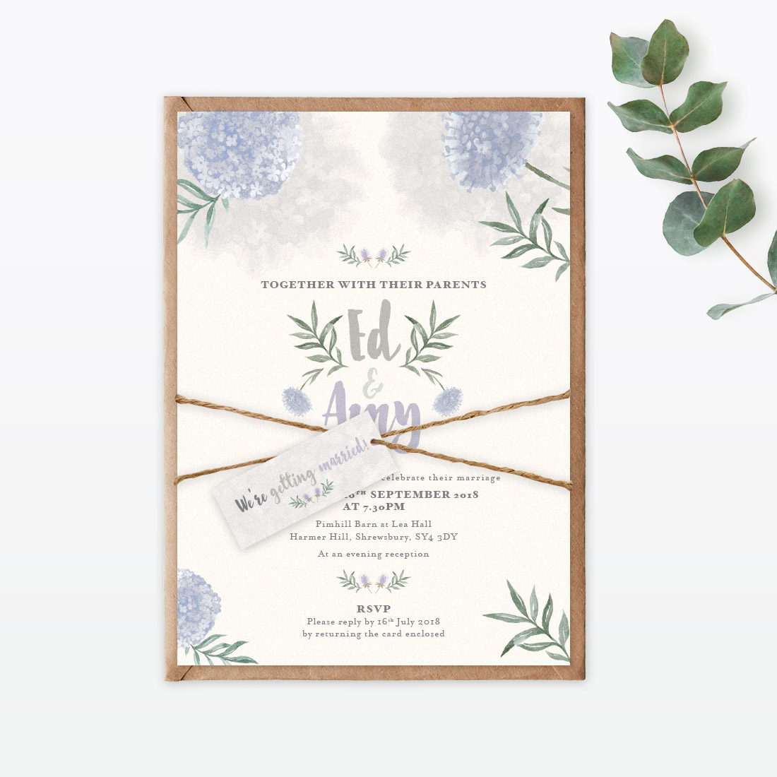 Love Invited wedding stationery budget £500-£600