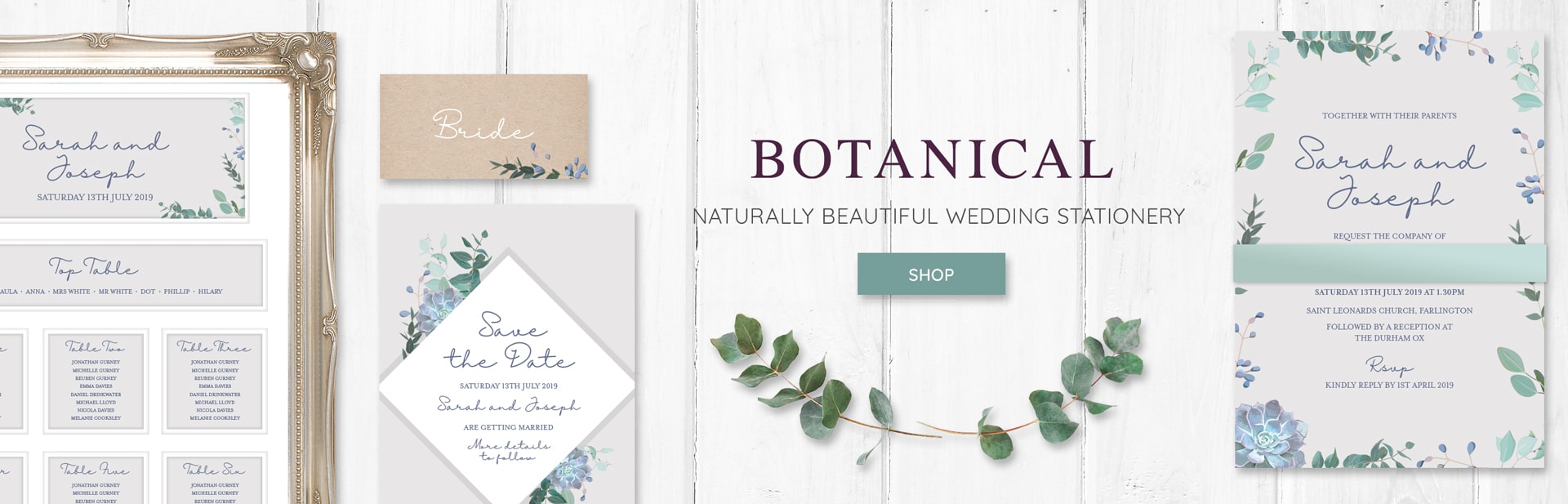 Botanical Wedding Stationery Collection by Love Invited Wedding Stationery