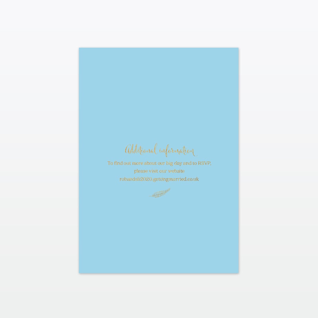 Dreamcatcher Wedding Invitation - Wedding Stationery dreamcatcher wedding invitation single card back min