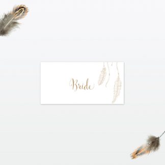Dreamcatcher Place cards - Wedding Stationery dreamcatcher wedding place card min 1