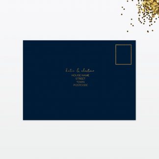 Confetti Wedding Invitation - Wedding Stationery Confetti wedding rsvp card back