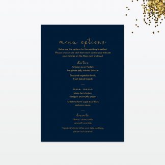 Confetti Wedding Invitation - Wedding Stationery confetti wedding invitation menu
